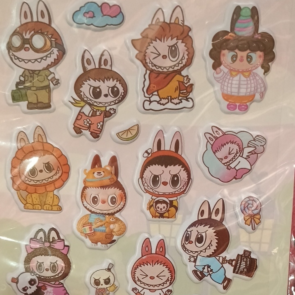 Labubu Sticker and Card Set - Picture 4 of 5